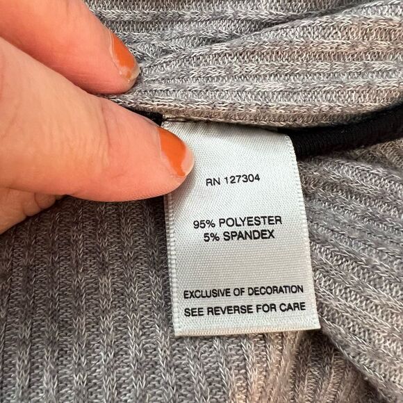 John & Mark Black Geometric Button Down Long Sleeve Cardigan Sweater Size XL - Picture 9 of 10